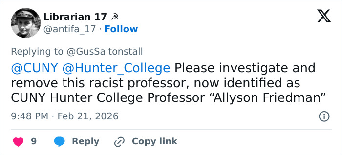 Screenshot of a social media post calling for investigation into a teacher’s abhorrent hot-mic moment causing outrage.