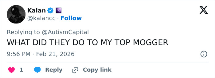 Tweet showing influencer reacting with humor after having his wig snatched by a stranger, referencing influencer humiliation.