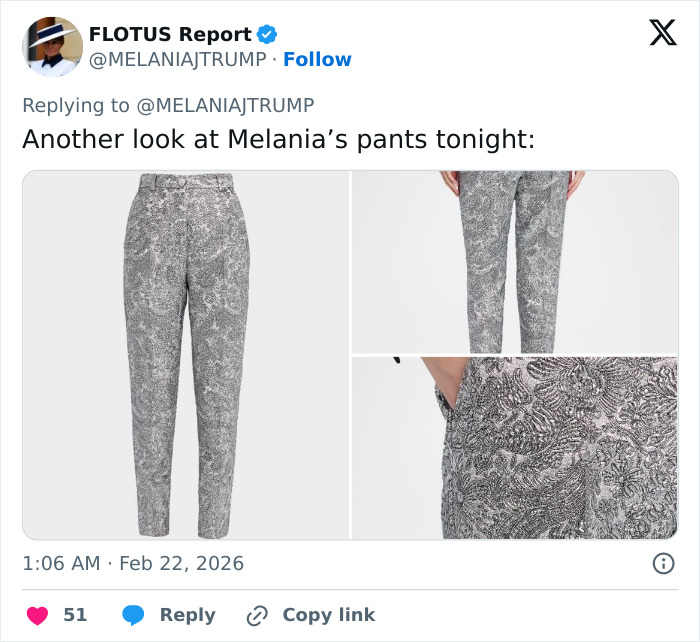 “É inapropriado”: ​​o traje de jantar dos governadores de Melania Trump provoca reações violentas