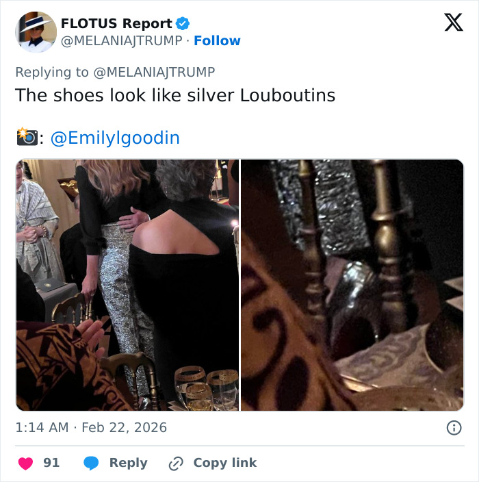 “É inapropriado”: ​​o traje de jantar dos governadores de Melania Trump provoca reações violentas