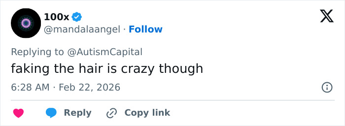 Social media post showing comment about wig snatching incident involving influencer humiliation and stranger interaction.