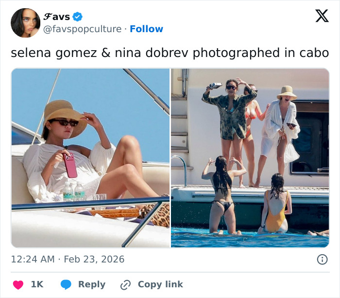Selena Gomez relaxing on a yacht during beach trip, sparking new conspiracy theories about her transplant. Selena Gomez relaxing on a yacht during beach trip, sparking new conspiracy theories about her transplant.