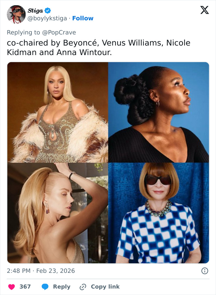 Photos of Beyonc&eacute;, Venus Williams, Nicole Kidman, and Anna Wintour, Met Gala co-chairs amid dress code controversy.