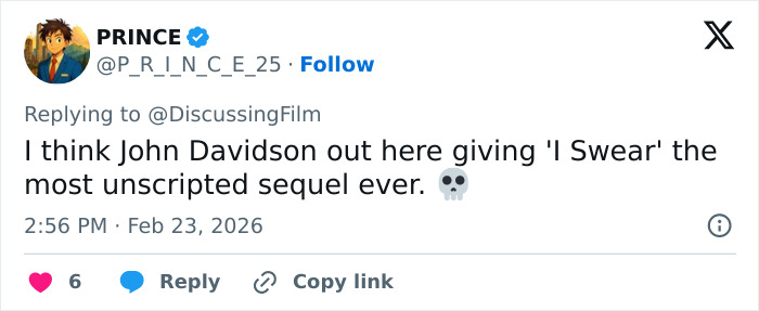 Screenshot of a tweet about Michael B. Jordan's reaction to a BAFTA audience member shouting the N-word at him.