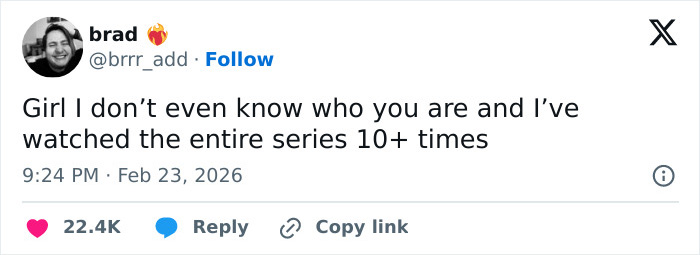 Screenshot of a social media post reacting to Grey's Anatomy actress's claim about Eric Dane bullying her.