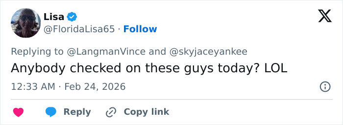 Screenshot of a tweet reacting to Canadian hockey fans&rsquo; bold Olympic bet after USA wins gold in hockey.