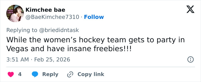 Twitter reply criticizing Team USA men's hockey for their behavior at the White House, sparking public outrage. Twitter reply criticizing Team USA men's hockey for their behavior at the White House, sparking public outrage.