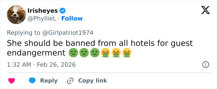 Screenshot of a tweet criticizing an influencer&rsquo;s bizarre hotel hack for washing underwear, sparking backlash online.