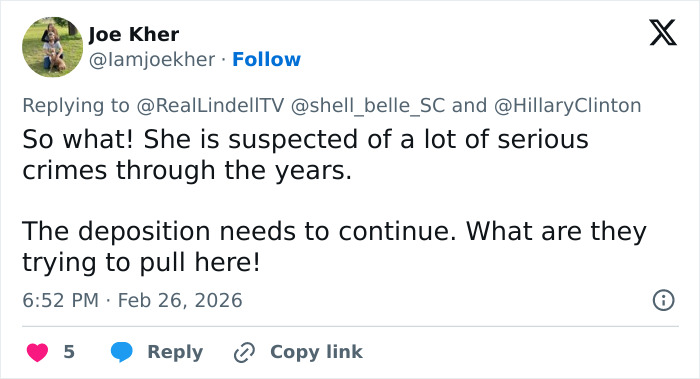 Hillary Clinton's Jaw‑Dropping Epstein Claim About Trump As She Refuses To Defend Bill In Congress Clash