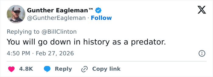 Bill Clinton Releases Fiery Statement Following Hillary’s Testimony On Epstein Ties Bill Clinton Releases Fiery Statement Following Hillary’s Testimony On Epstein Ties