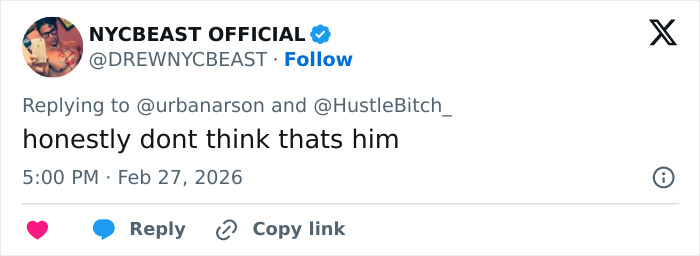 Screenshot of a social media comment questioning the authenticity of viral Jim Carrey footage, sparking fan debate.