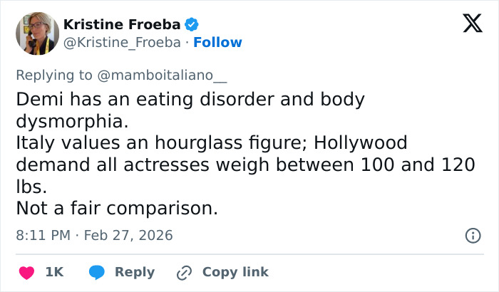 Imagens virais da transformação irreconhecível de Demi Moore geram comparação com Monica Belluci