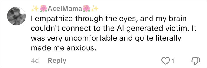 Comment expressing discomfort with Netflix's creative choice making the Lucy Letby documentary hard to watch.