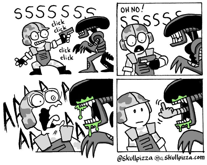 This Artist Turns Dark Humor And Strange Creatures Into Surprisingly Funny Comics (29 Pics)