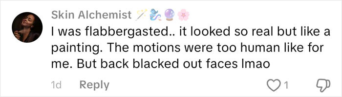 User comment on Lucy Letby documentary, mentioning motion realism and faces being blacked out, highlighting Netflix creative backlash.