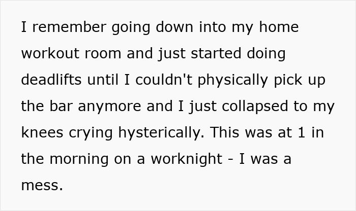 Text excerpt about a man coping with emotional stress late at night, related to man date single mom drama.