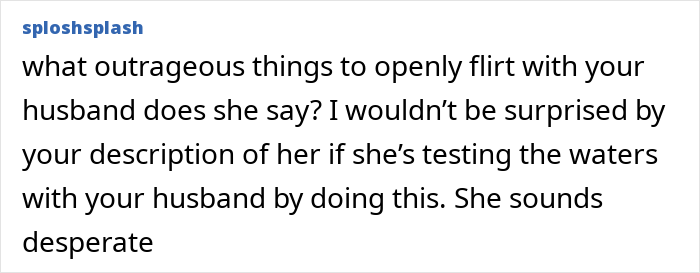 Text from a social media comment discussing a lady playing wing woman for her man-crazy best friend.