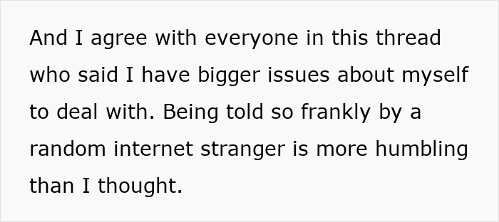 Text post discussing personal reflection and issues, highlighting a guy who can't handle his girlfriend refusing to wear dresses.