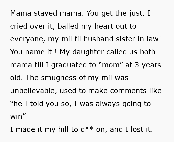 Text excerpt showing a sassy teen standing up to grandma in front of family, highlighting a proud mom&rsquo;s reaction.