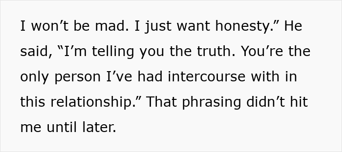 Texted conversation showing a person seeking honesty about chlamydia and a boyfriend cheating in a relationship.