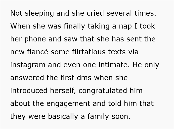 Text describing a mistress-turned-wife’s insecurity as her ex is marrying a wealthy man, revealing emotional tension. Text describing a mistress-turned-wife’s insecurity as her ex is marrying a wealthy man, revealing emotional tension.