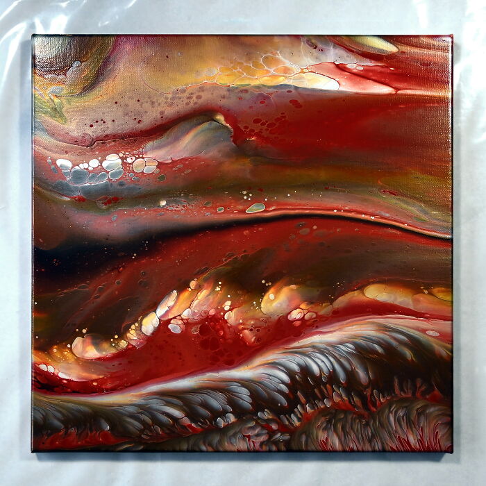 Controlled Chaos Dramatic Split Cup Acrylic Pour Tutorial: My Fluid Art Painting