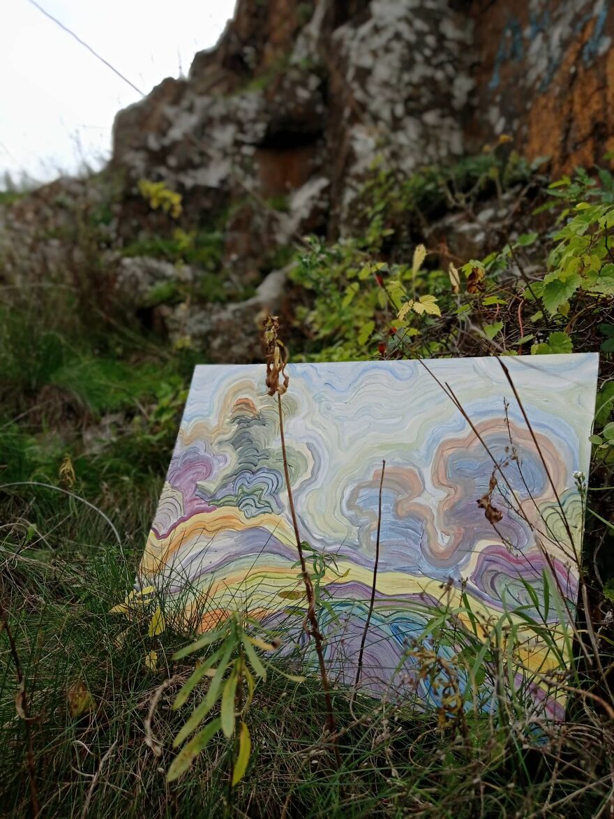 From Trash To Gallery: How My Need To Create Turned Used Boxes Into Fine Art Landscapes