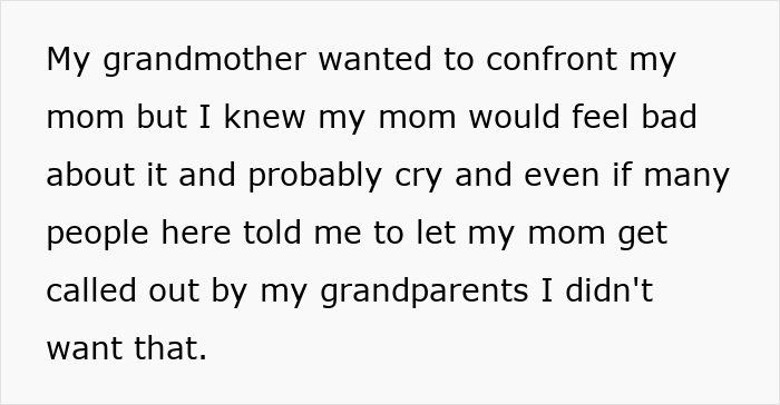 Confession about younger sister trouble as grandmother wants to confront mom but feelings and family tension arise.