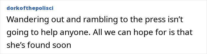 Screenshot of a social media post expressing hope that Nancy Guthrie will be found soon amid kidnapping investigation.