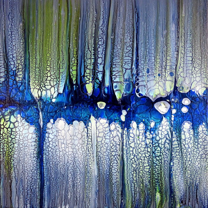 The Lacing In This Swipe Is Incredibly Weird: Acrylic Pouring With Pva Glue