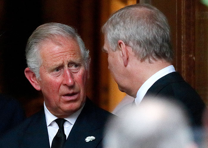 King Charles speaking with Prince Andrew at a formal event, highlighting royal expert concerns about the arrest's impact. King Charles speaking with Prince Andrew at a formal event, highlighting royal expert concerns about the arrest's impact.