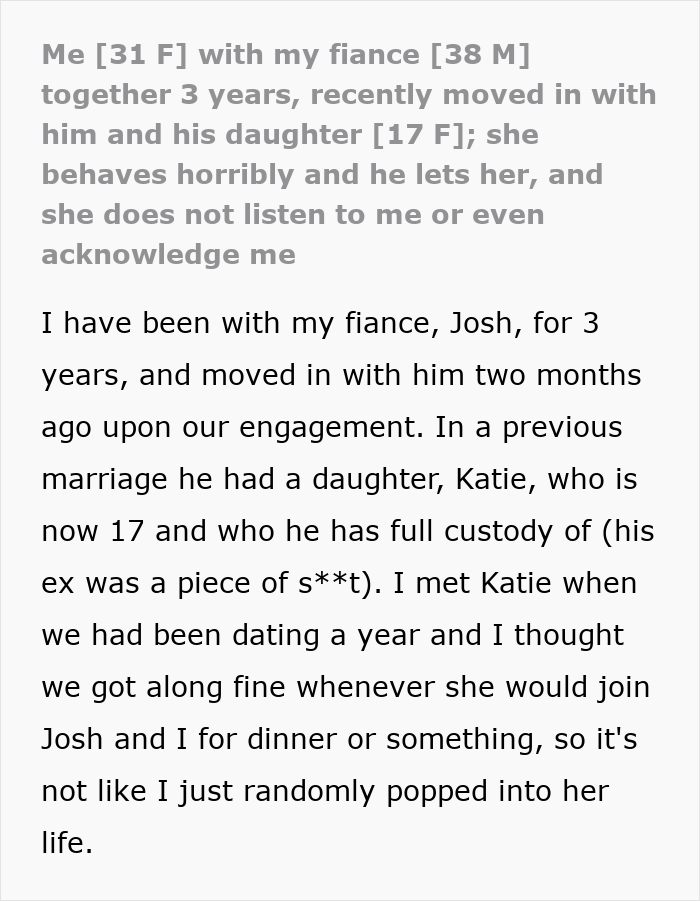 Woman Bashed Online For Turning Into Evil Stepmother For Shy And Introverted 17YO