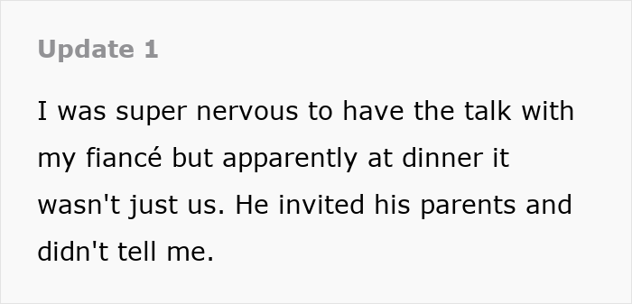 Woman looking conflicted during a tense dinner, representing a woman leaving fianc&eacute; over boyfriend dilemma.