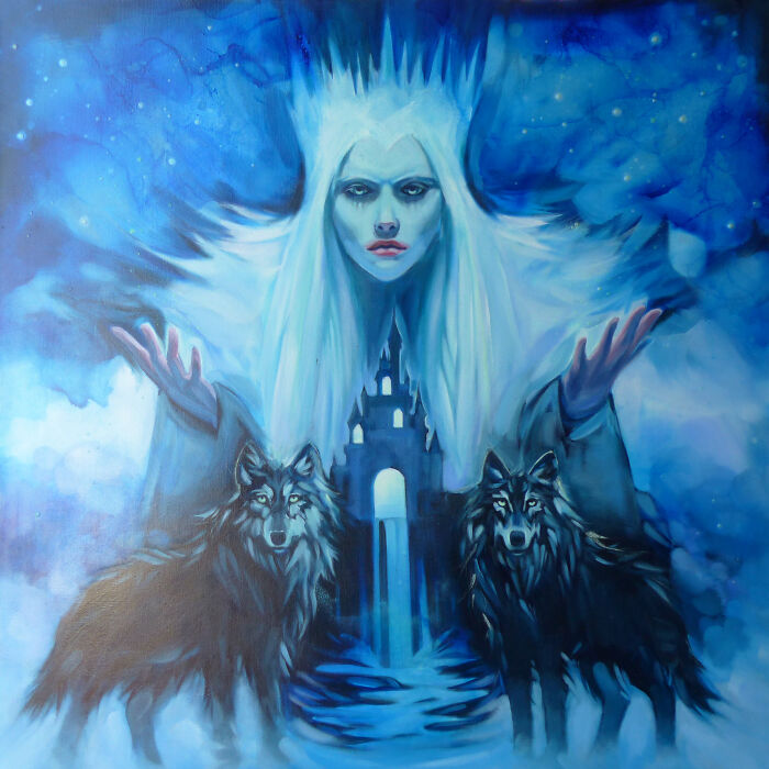 The Snow Queen: Here's My Glow In The Dark Painting