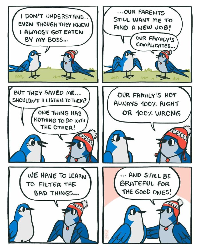 The Bird Office Saga Ends with 60 New Comics By Lark About Birds Working For A Boss Cat