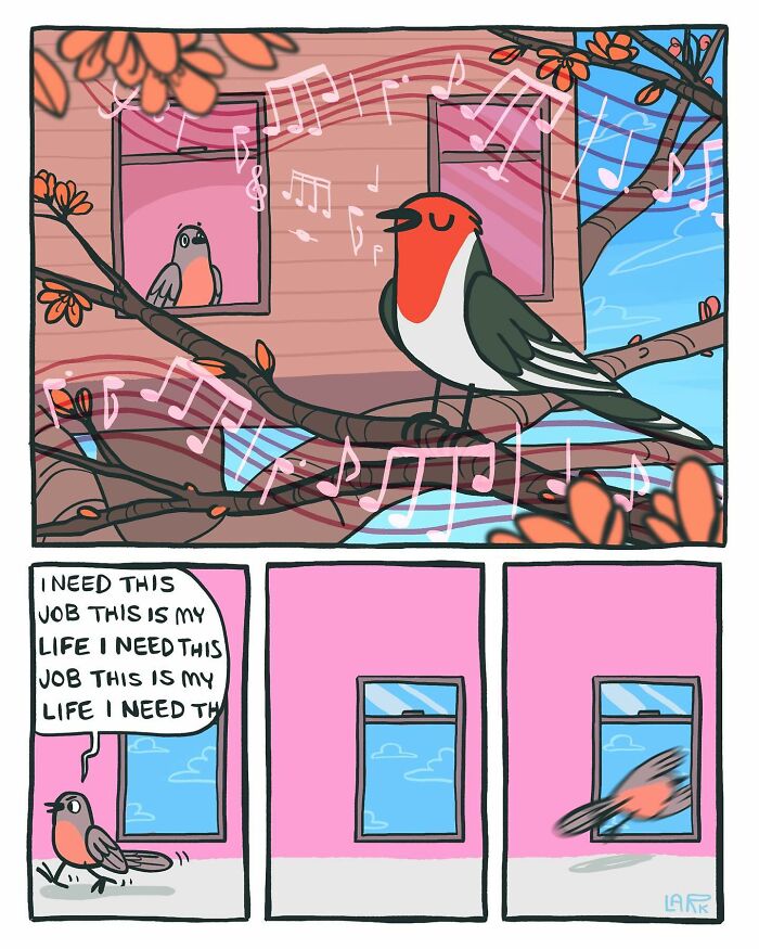 The Bird Office Saga Ends with 60 New Comics By Lark About Birds Working For A Boss Cat