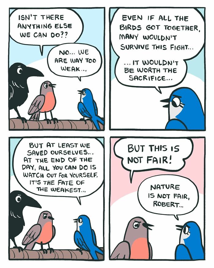 The Bird Office Saga Ends with 60 New Comics By Lark About Birds Working For A Boss Cat
