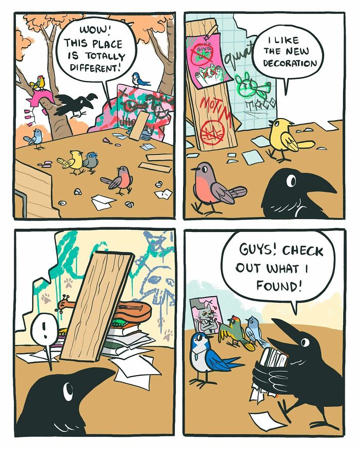 The Bird Office Saga Ends with 60 New Comics By Lark About Birds Working For A Boss Cat