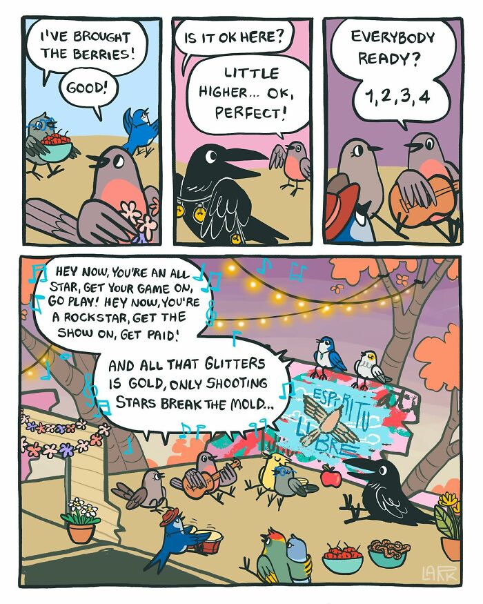 The Bird Office Saga Ends with 60 New Comics By Lark About Birds Working For A Boss Cat