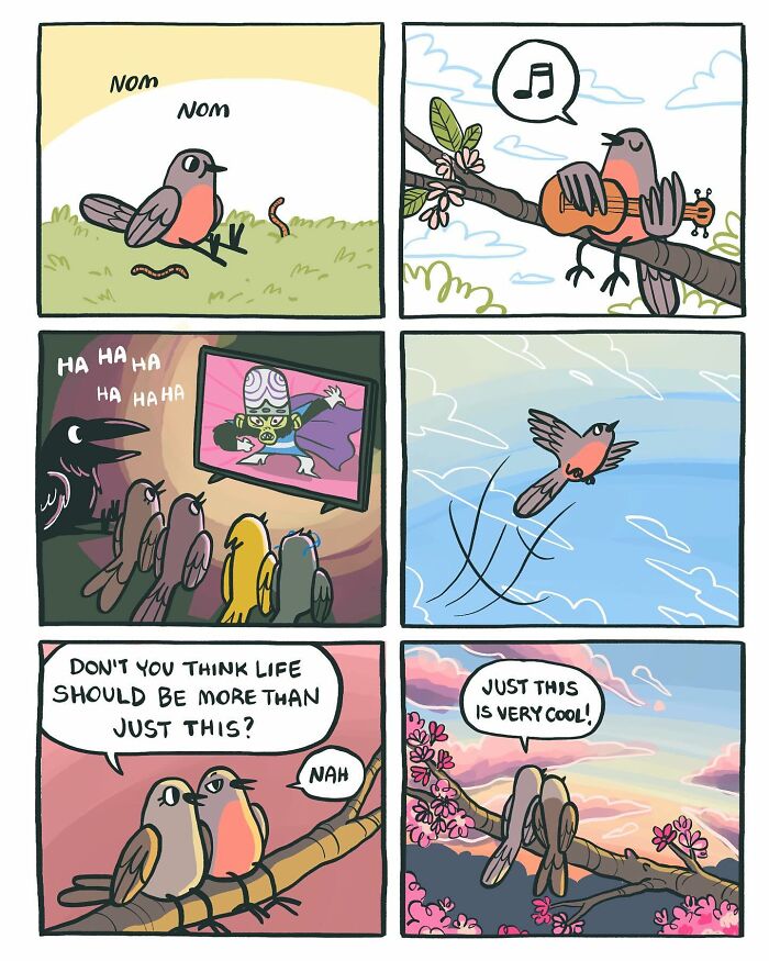 The Bird Office Saga Ends with 60 New Comics By Lark About Birds Working For A Boss Cat