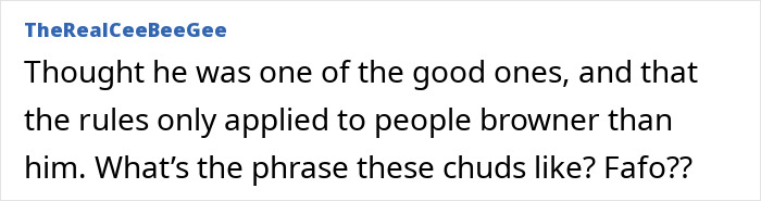 Comment from a MAGA influencer on immigration rules, referencing deportation and crooks, displayed on a social media post.