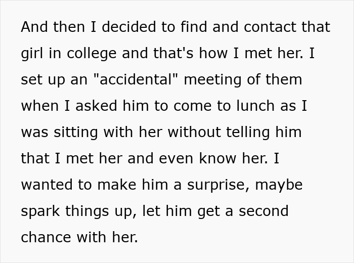 Text excerpt about a married man reconnecting with a woman he loved 15 years ago, planning a surprise meeting.