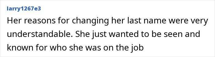 Comment on Katherine’s surprising name change explaining her reasons to be known for who she was on the job before passing. Comment on Katherine’s surprising name change explaining her reasons to be known for who she was on the job before passing.