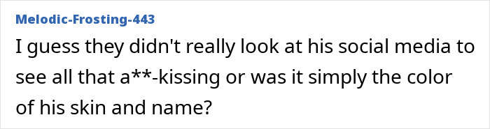 Screenshot of a social media comment criticizing a MAGA influencer detained by ICE, discussing deportation and bias.