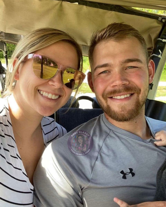 Couple smiling together outdoors in a casual setting related to school employee breaking down confession video.
