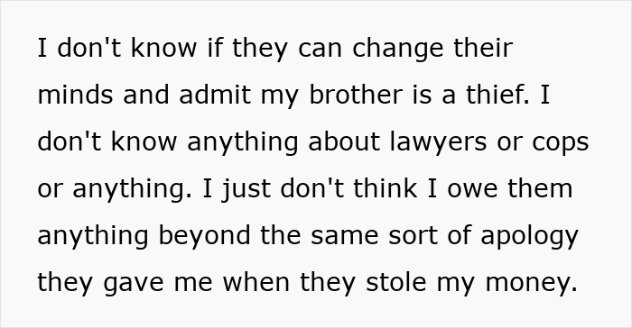 Text excerpt discussing parents' favoritism causing the favored child to become a criminal and neglect from other siblings.