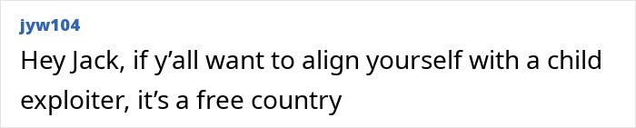 Comment criticizing Jack Hughes online, referencing US Olympics hero and White House invite controversy. Comment criticizing Jack Hughes online, referencing US Olympics hero and White House invite controversy.