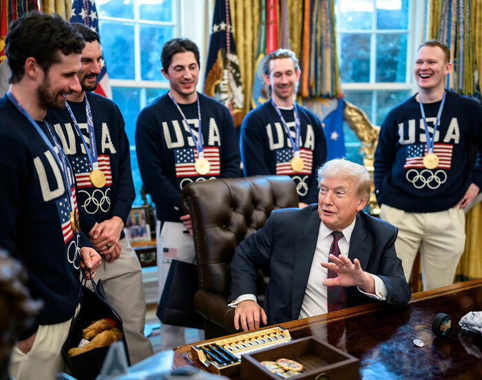 US Hockey Team's White House Visit Sparks Frenzied Reactions After Video Surfaces Of The Food US Hockey Team's White House Visit Sparks Frenzied Reactions After Video Surfaces Of The Food