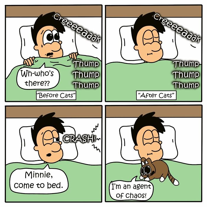 This Artist Turns The Chaos Of Living With A Cat Into Hilariously Relatable Comics (30 Comics)