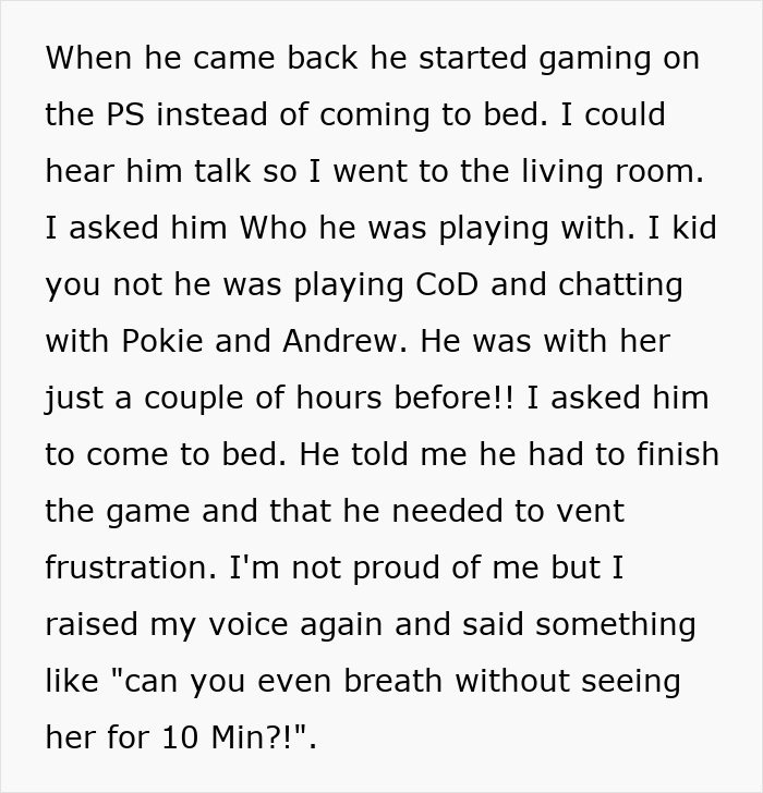 Woman confronting husband gaming late at night, suspicious of cheating with best friend during online chat session